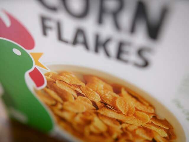 kellogs cornflakes box